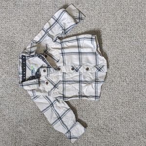 Grey and Cream Flannel Shirt